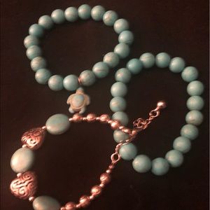 Teal Beaded Bracelet